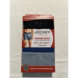 Men's Small 3-Pack Jockey Microfiber Stretch Stay Cool Tagless Boxer Brief - NWT